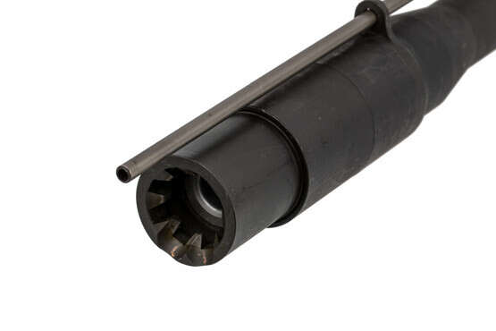 The Lewis Machine & Tool .308 barrel features a proprietary barrel nut for the MWS system